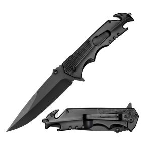5-in-1 Multi-Tool Spring Assist Folding Camping Knife