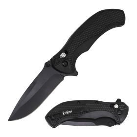 4.75" Closed Black Spring Assisted Axis Lock Folding Knife