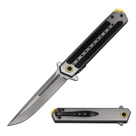 8.5" Grey Ghostline G10 Handle Spring Assist Knife Clip Point Blade