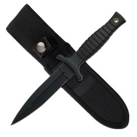 Black Ops Dual Double Edged Dagger Fixed Blade Boot Knife
