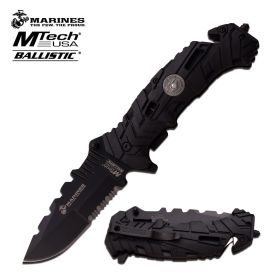 Mtech Ballistic Marines "Tightrope" Spring Assisted Open Rescue Knife