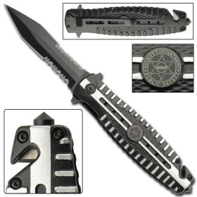Arsenal Spring Assist Sheriff Tactical Rescue Police Knife