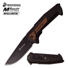 Marines Mtech Usa Spring Assisted Opening Knife With Usmc Insert