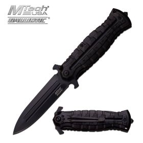 4.75 Inch Closed Black Dagger Style Spring  Assisted Opening Knife