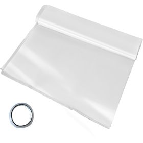 Greenhouse Film 12 x 25 ft, Greenhouse Polyethylene Film 6 Mil Thickness, Greenhouse Clear Plastic Film UV Resistant, Polyethylene Film Keep Warm