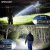 Wdtpro LED Rechargeable Flashlights High Lumens 2Pack, 6000LM Super Bright Flashlight, Zoomable Powerful Camping Flashlights with LCD Digital Display