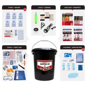 Bucket Survival Kit for 4 People
