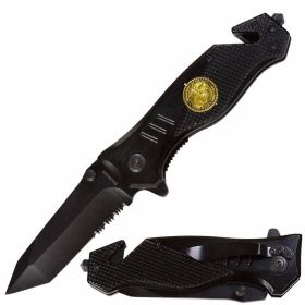 Military Spring Assisted Open Tanto Rescue Folding Knife
