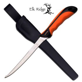 12.5" Fillet Knife Double Edge 440Ss Fixed Blade Full Tang