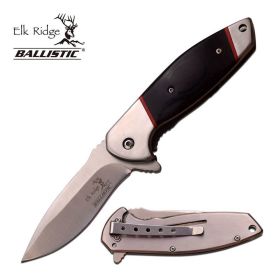 4.5 Inch Assisted Opening Knife Black Pakkawood Handle