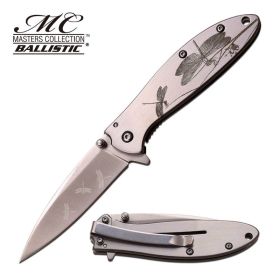 Masters Collection Ballistic Dragonfly Design Assisted Opening Knife Satin