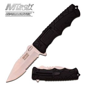 Mtech Serrated Rescue Folder Assisted Opening Pocket Edc Knife