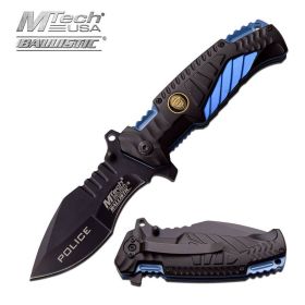 Mtech Usa 4.75 Inch Closed Police Spring Assisted Opening Knife