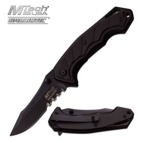 4 Inch Closed Mtech Usa Black Spring Assisted Knife