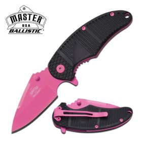 Usa Ballistic 2.5" Pink Blade Assisted Open Pocket Knife