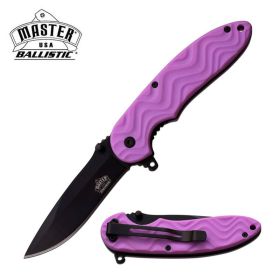 Master Usa 4.5 Inch Pink Spring Assisted Opening Knife