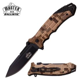 4.75 Inch Closed Master Usa Digital Camo Spring Assisted Opening Knife