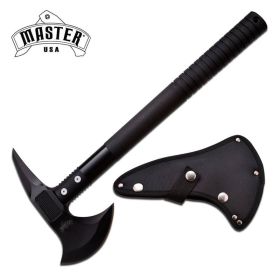 17 Inch Master Usa Tactical Tomahawk Throwing Axe Hatchet - Jet Black