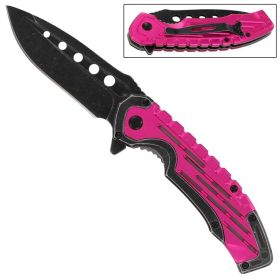 Rose Bed Of Thorns Pocket Knife Assisted Opening