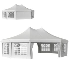 29' X 21' Canopy Party Event Tent With 2 Pull-Back Doors, White,For Multiple Packages Of Goods, Please Pay Attention To The Details, Dimensions, (Option: white)