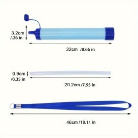 Personal Water Filter (Option: Blue)