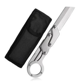 Compact Folding Knife (Option: Silver)