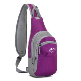 Single Shoulder Backpack (Color: Purple)