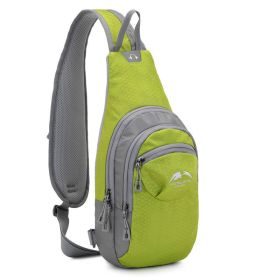 Single Shoulder Backpack (Color: Solid Green)