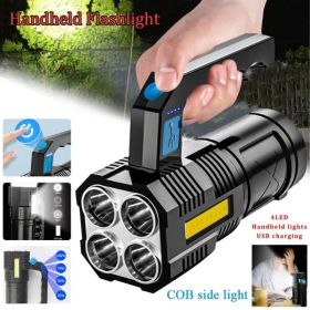 USB Rechargeable Handheld LED Flashlight (Option: Defaulttitle)