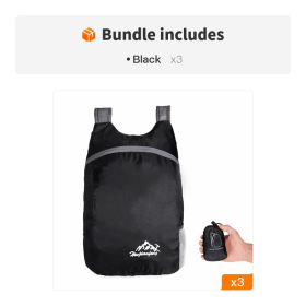 Small Backpack (Color: Black*3)