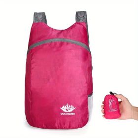 Small Backpack (Color: Rose Red)