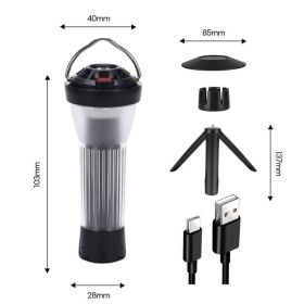 3000mAh Camping Lantern (Color: 1 Set Black)